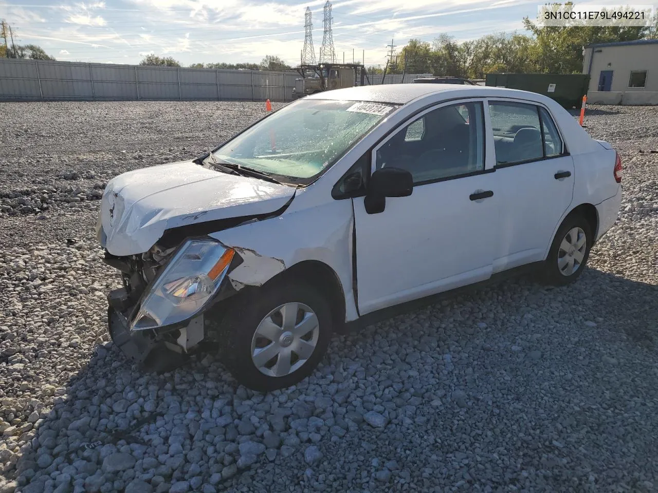 2009 Nissan Versa S VIN: 3N1CC11E79L494221 Lot: 74049784