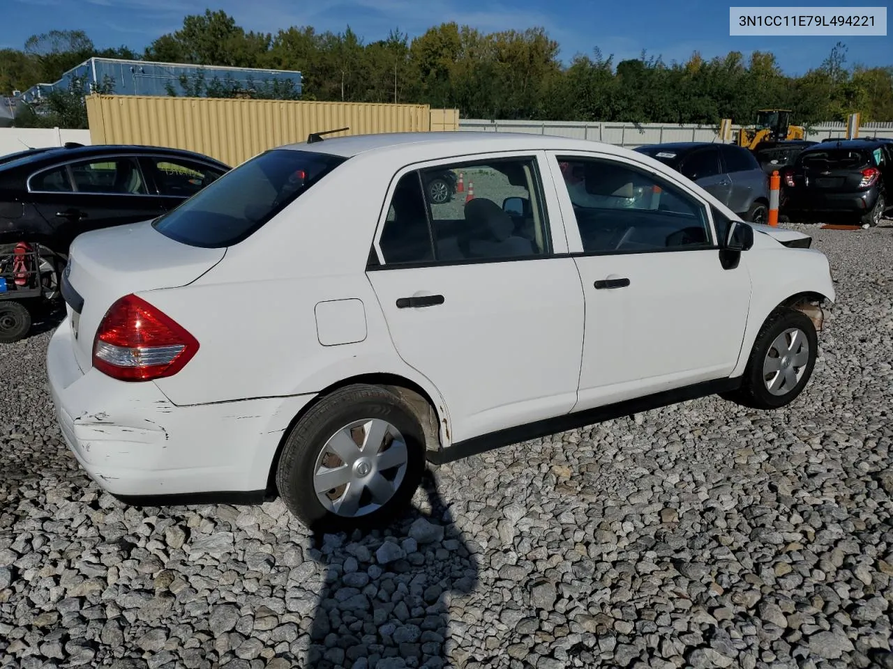 2009 Nissan Versa S VIN: 3N1CC11E79L494221 Lot: 74049784