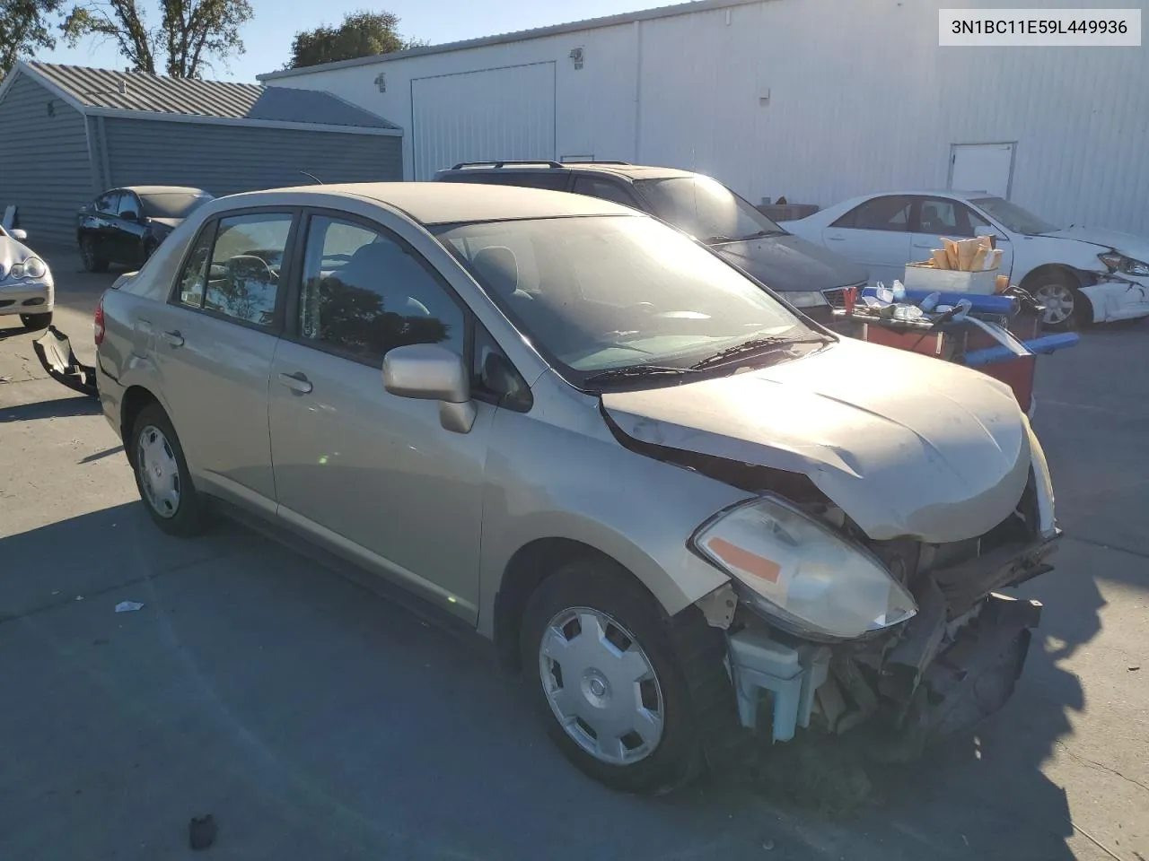 2009 Nissan Versa S VIN: 3N1BC11E59L449936 Lot: 74292204