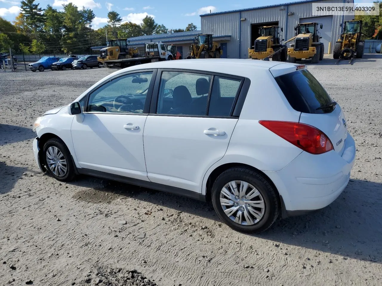 2009 Nissan Versa S VIN: 3N1BC13E59L403309 Lot: 75013384