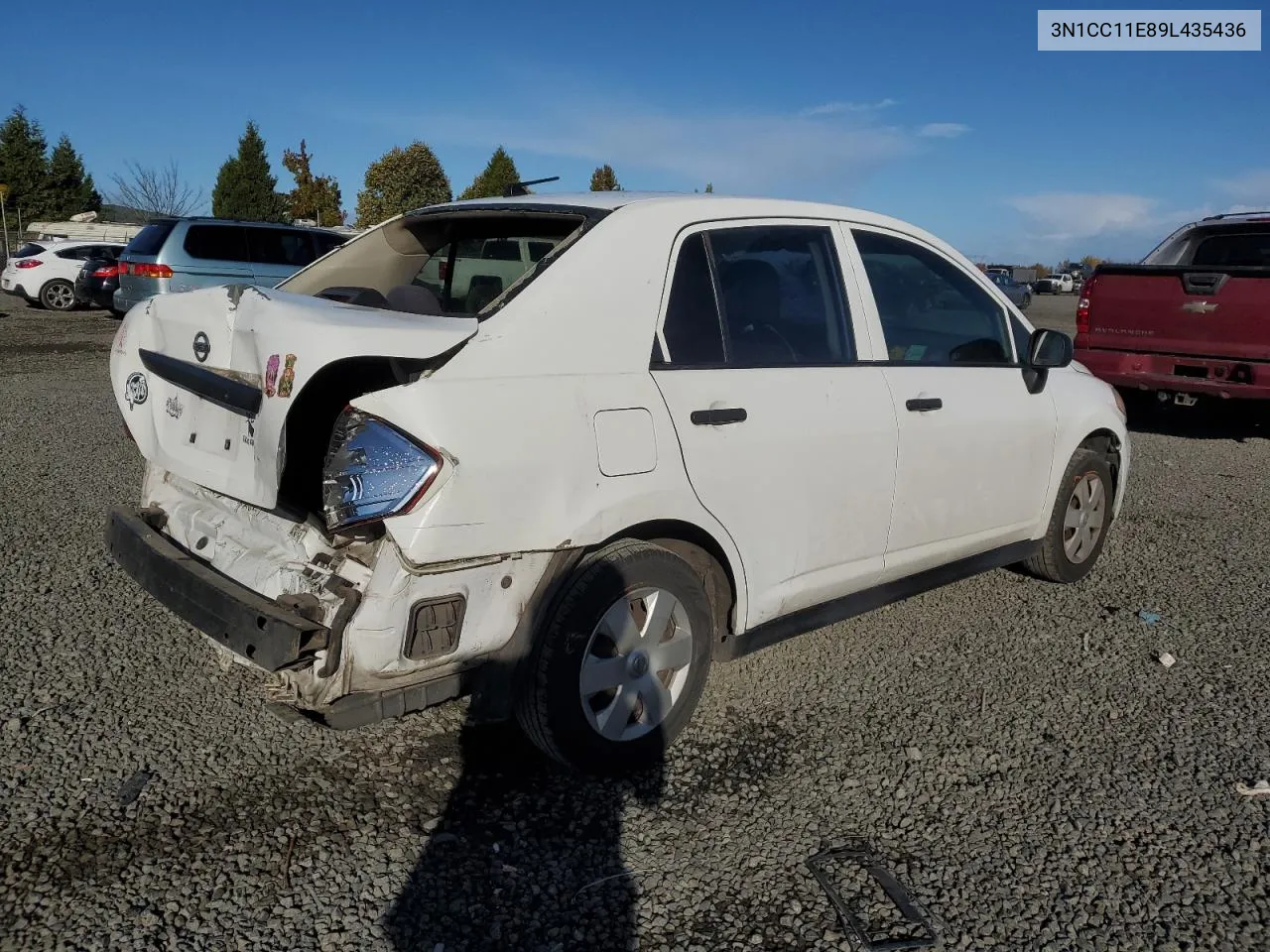 2009 Nissan Versa S VIN: 3N1CC11E89L435436 Lot: 75873054