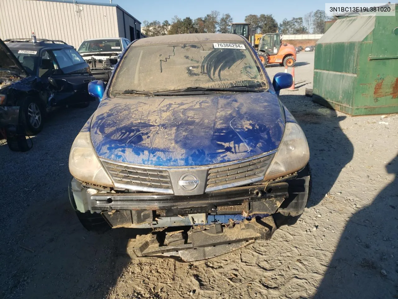 2009 Nissan Versa S VIN: 3N1BC13E19L381020 Lot: 76386294