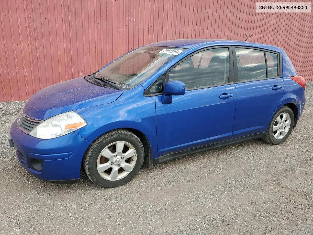 2009 Nissan Versa S VIN: 3N1BC13E99L493354 Lot: 76593594