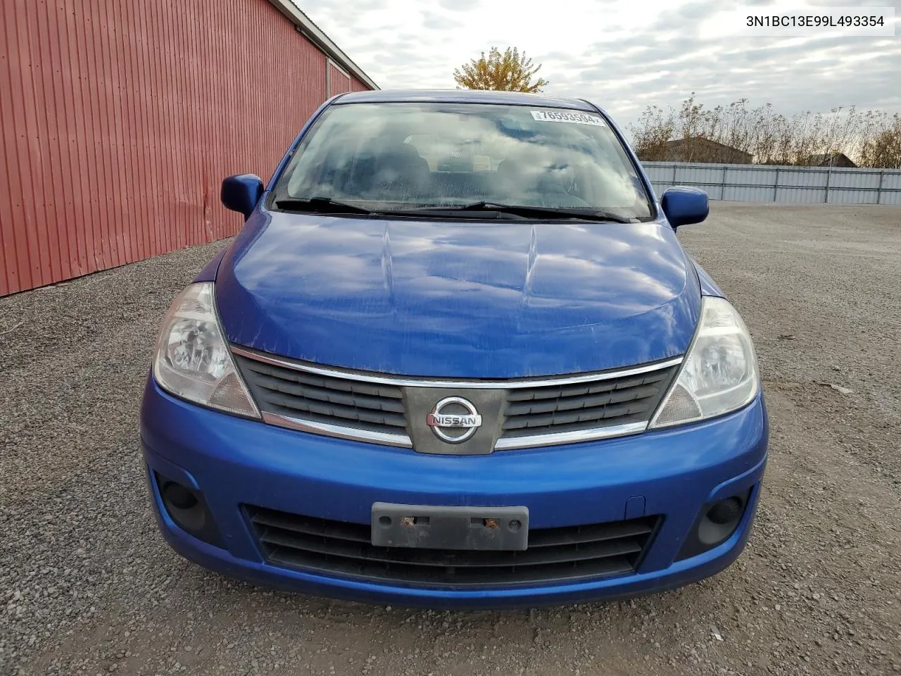 2009 Nissan Versa S VIN: 3N1BC13E99L493354 Lot: 76593594