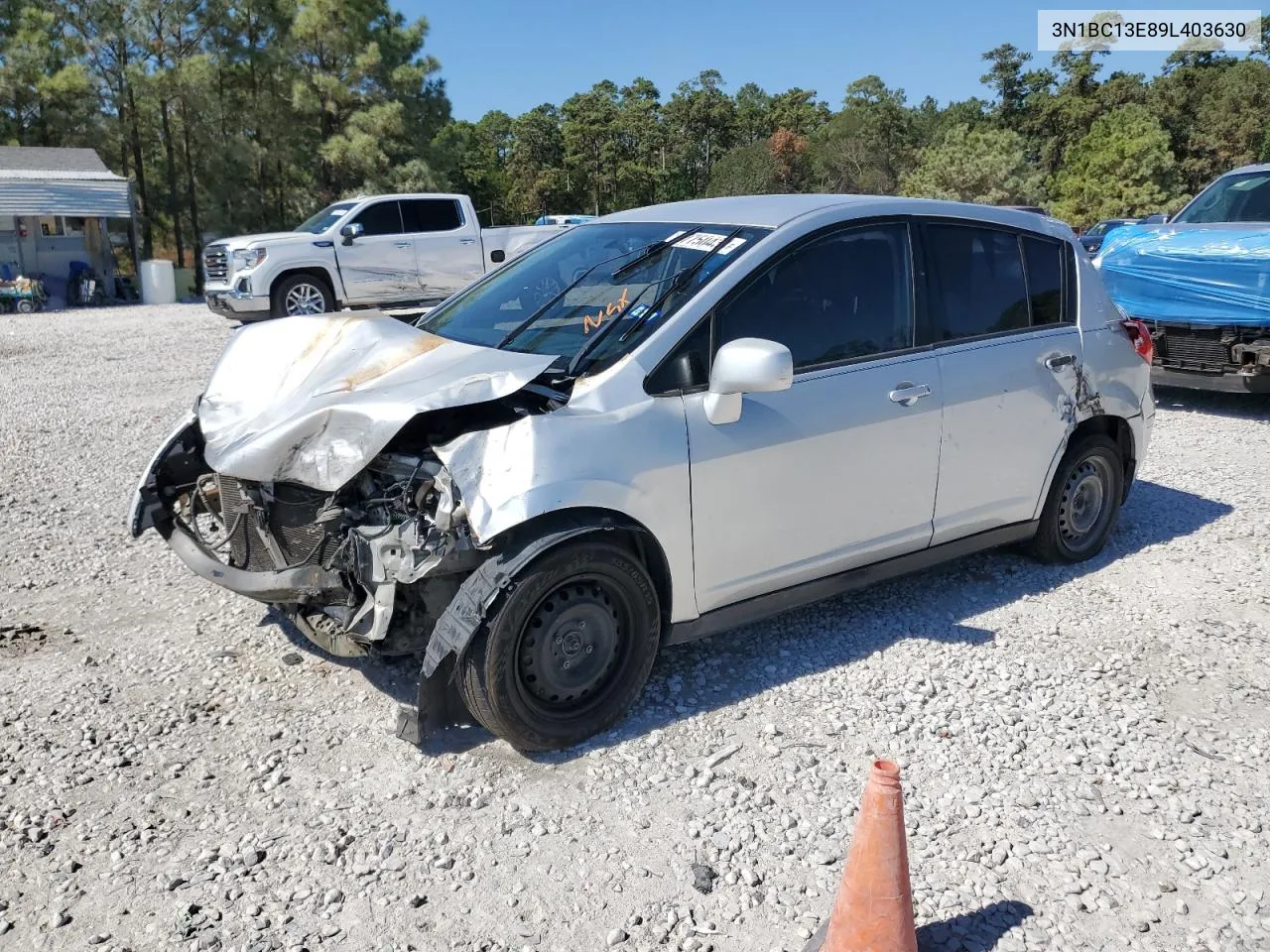 2009 Nissan Versa S VIN: 3N1BC13E89L403630 Lot: 77750434