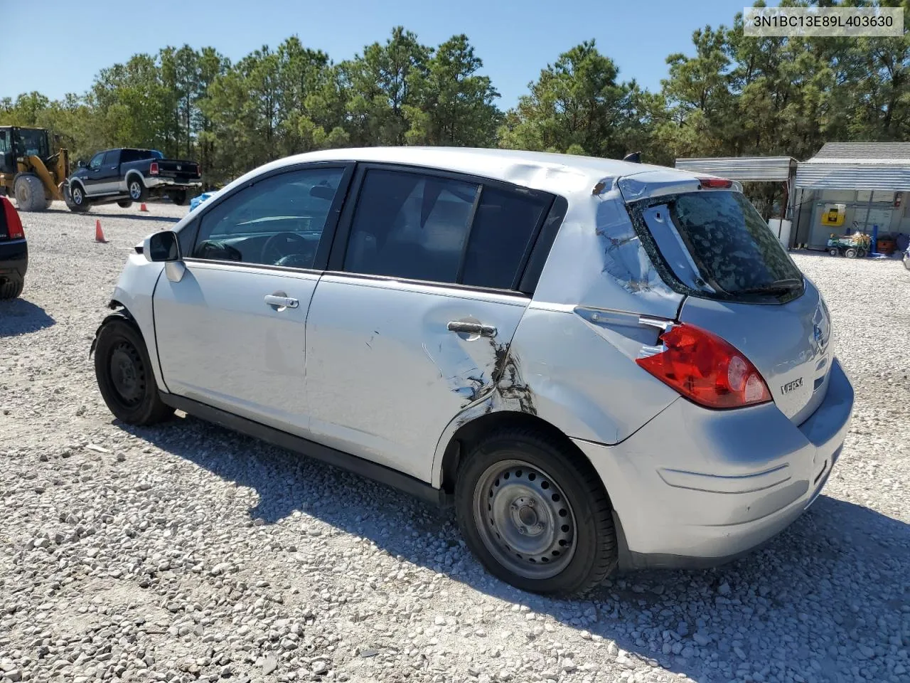 2009 Nissan Versa S VIN: 3N1BC13E89L403630 Lot: 77750434