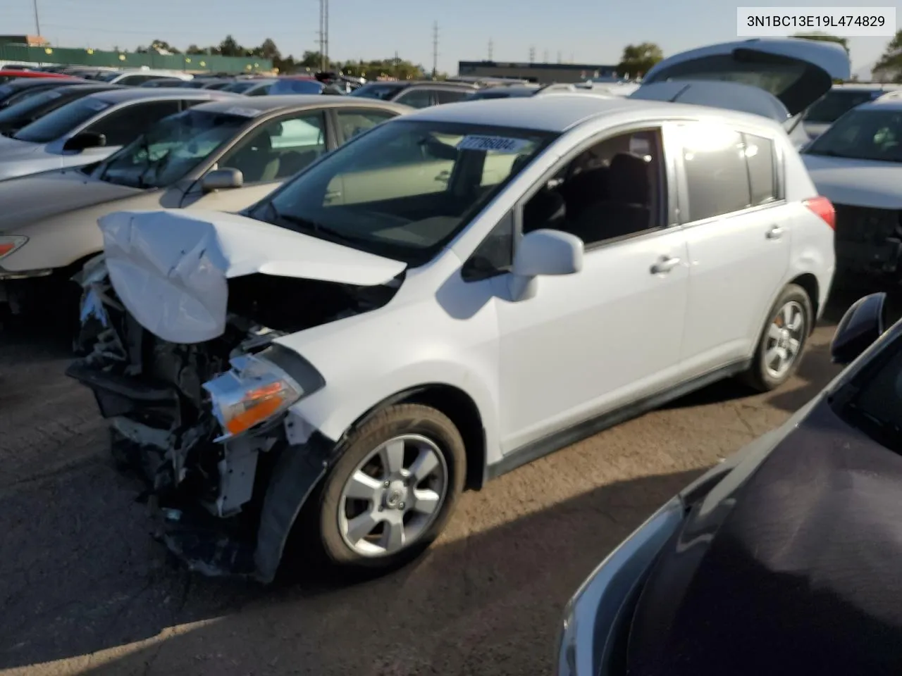 2009 Nissan Versa S VIN: 3N1BC13E19L474829 Lot: 77786004