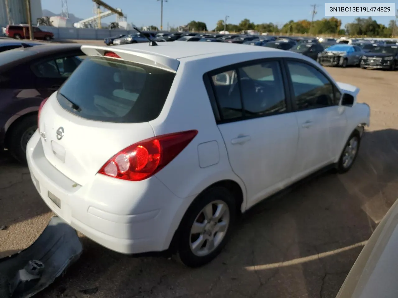 2009 Nissan Versa S VIN: 3N1BC13E19L474829 Lot: 77786004