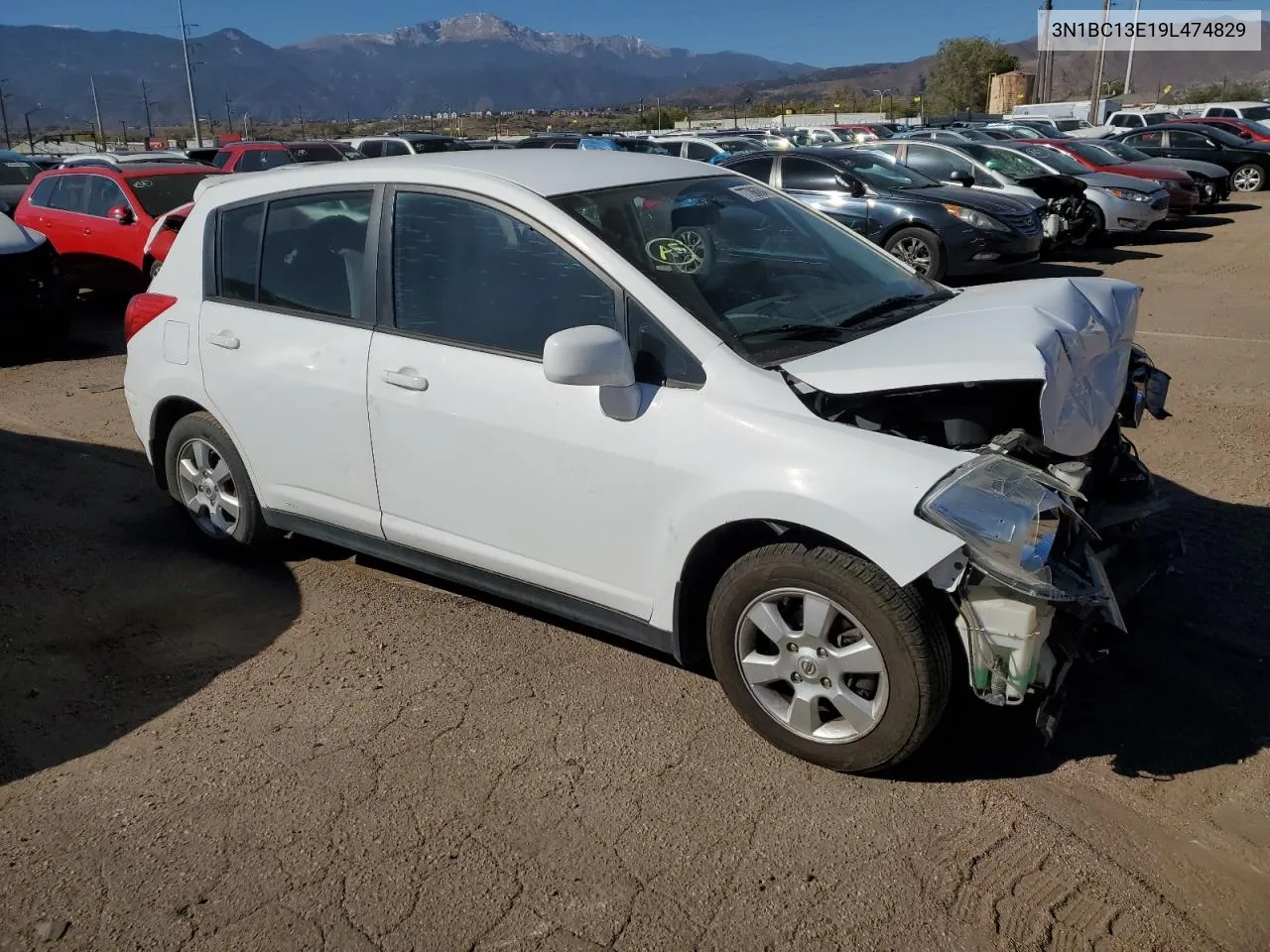 2009 Nissan Versa S VIN: 3N1BC13E19L474829 Lot: 77786004