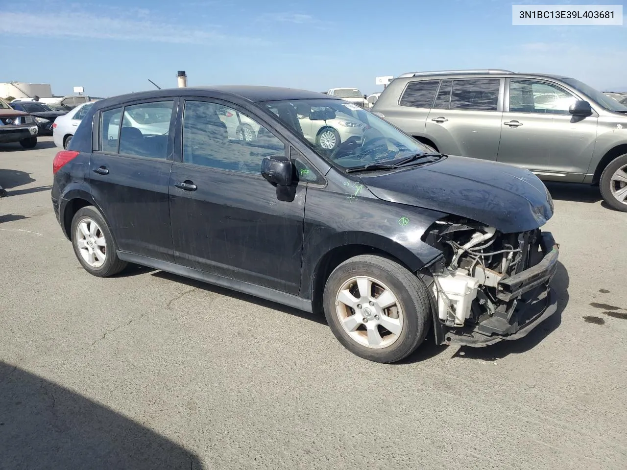 2009 Nissan Versa S VIN: 3N1BC13E39L403681 Lot: 77805174