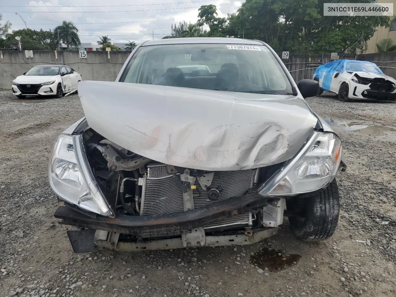 2009 Nissan Versa S VIN: 3N1CC11E69L446600 Lot: 77987974