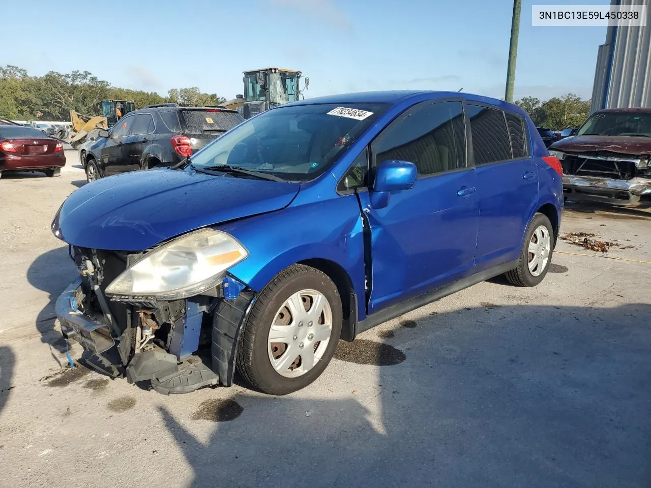 2009 Nissan Versa S VIN: 3N1BC13E59L450338 Lot: 78234634