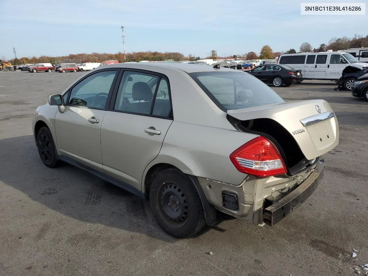 2009 Nissan Versa S VIN: 3N1BC11E39L416286 Lot: 78402914