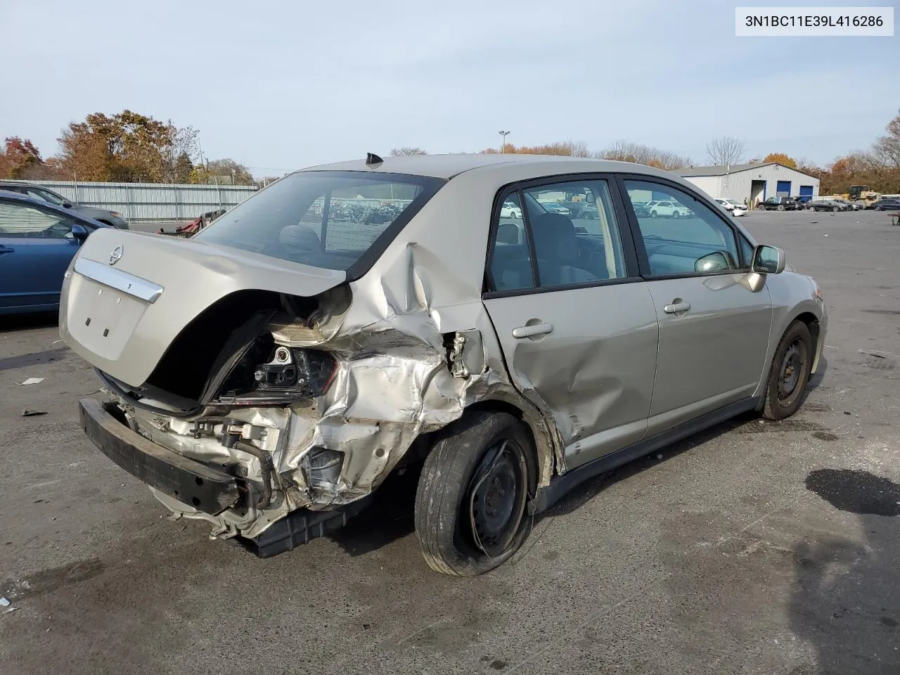 2009 Nissan Versa S VIN: 3N1BC11E39L416286 Lot: 78402914