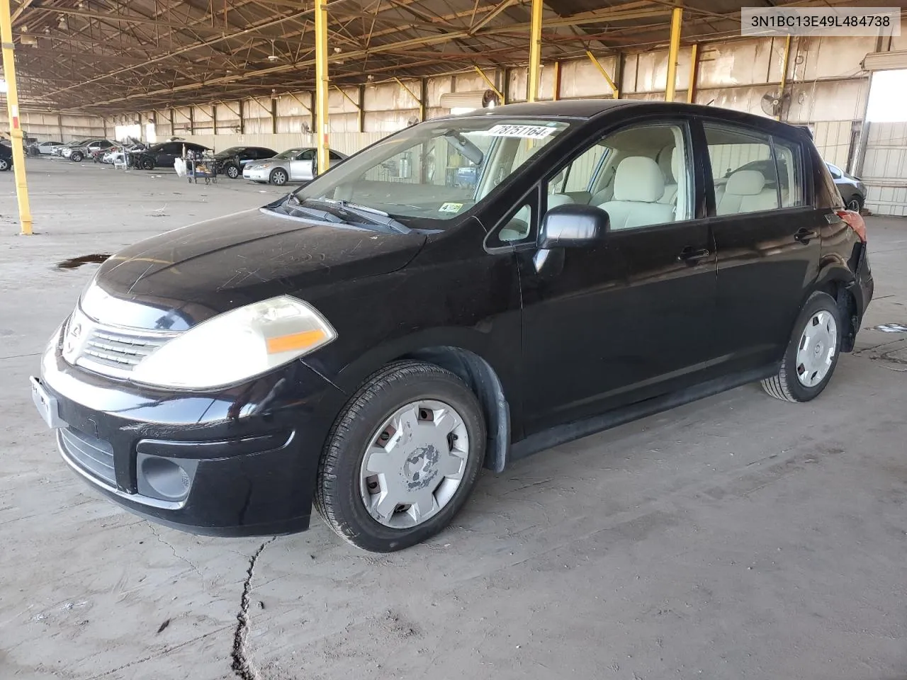 2009 Nissan Versa S VIN: 3N1BC13E49L484738 Lot: 78751164