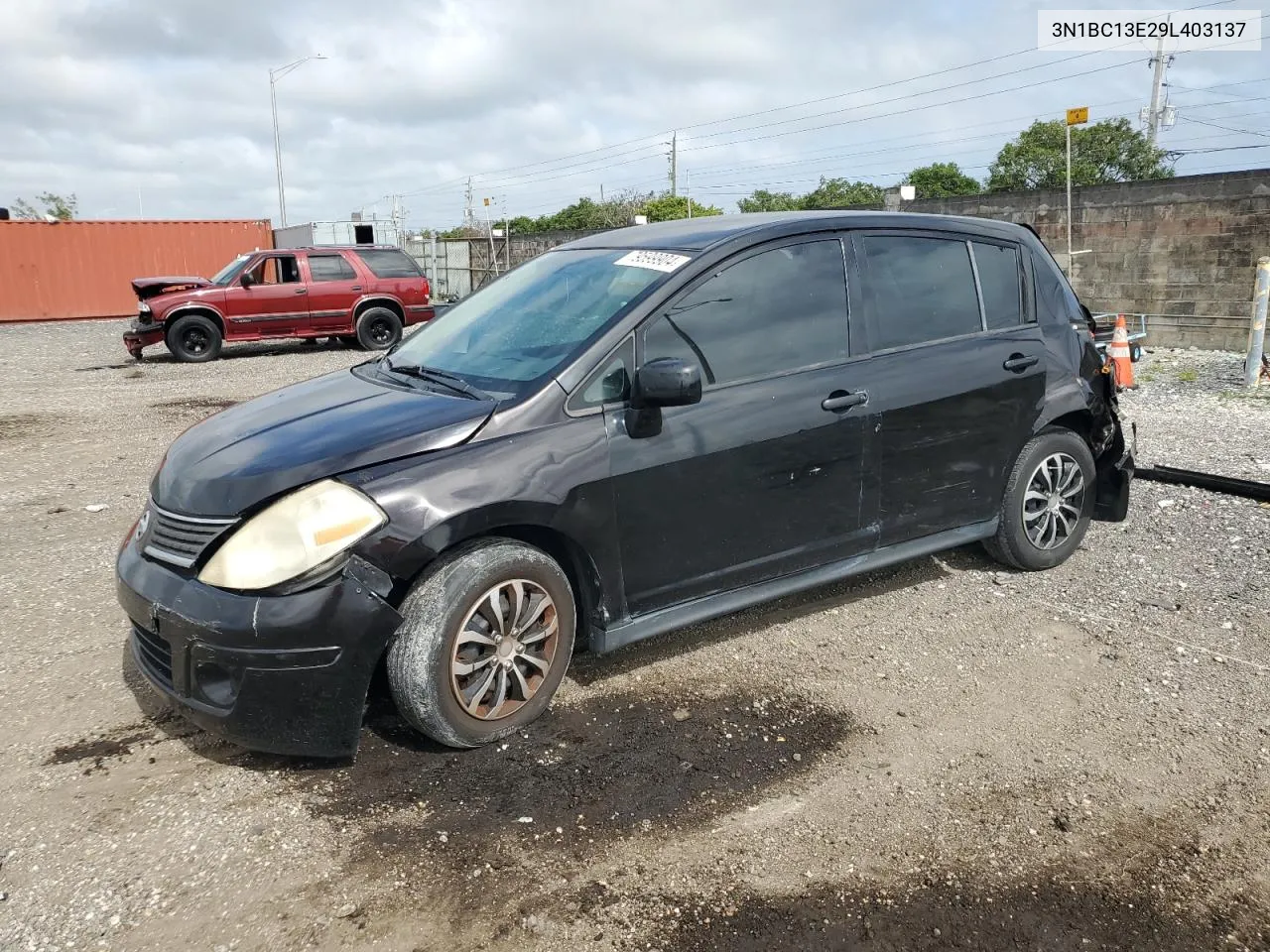 2009 Nissan Versa S VIN: 3N1BC13E29L403137 Lot: 79599904