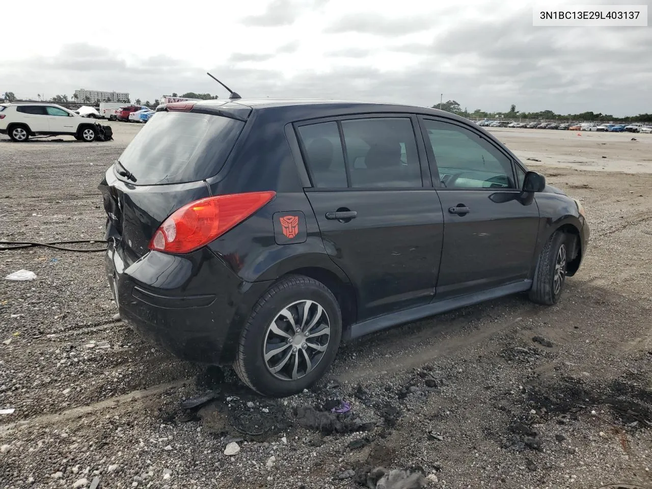 2009 Nissan Versa S VIN: 3N1BC13E29L403137 Lot: 79599904