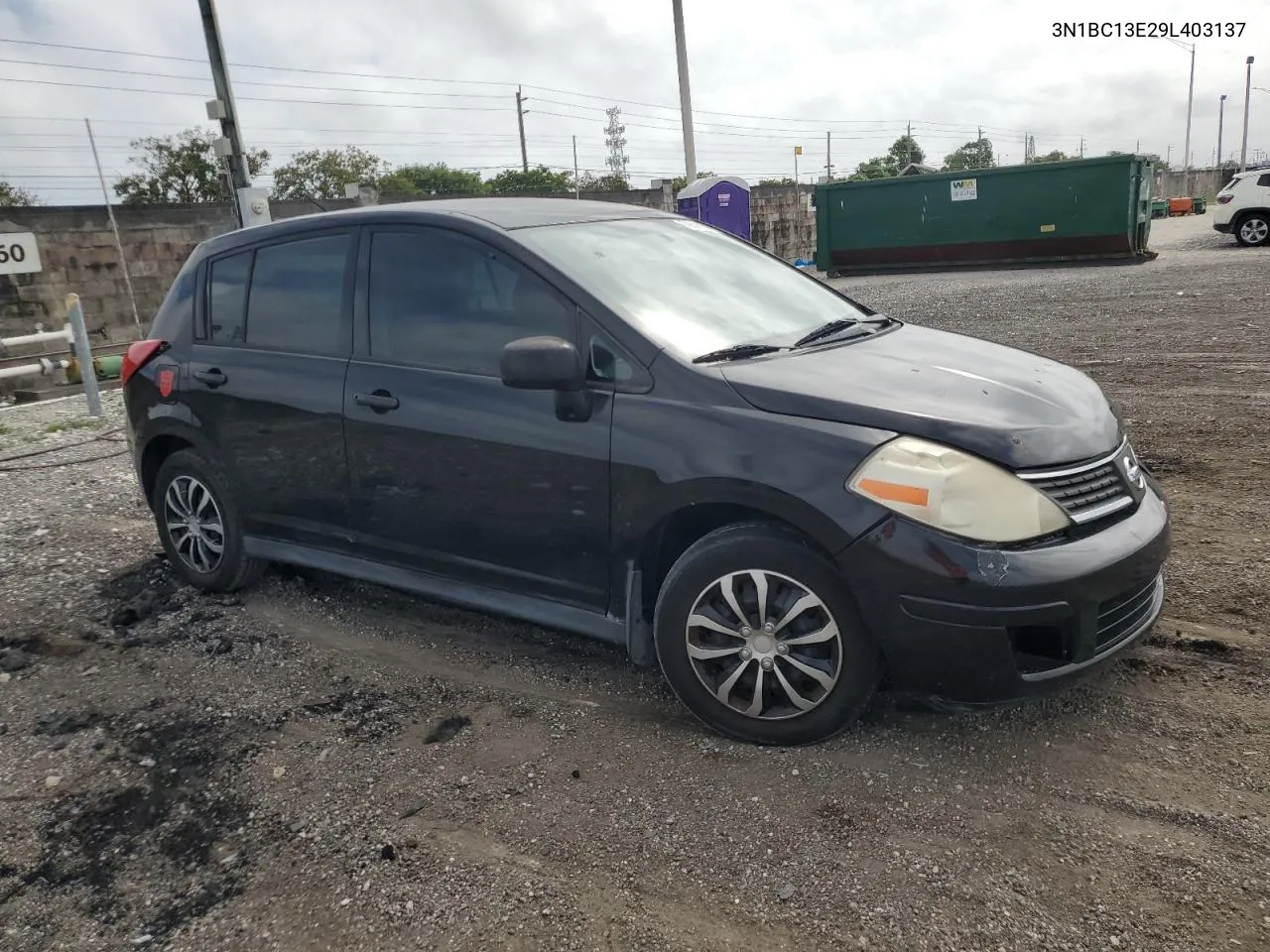 2009 Nissan Versa S VIN: 3N1BC13E29L403137 Lot: 79599904