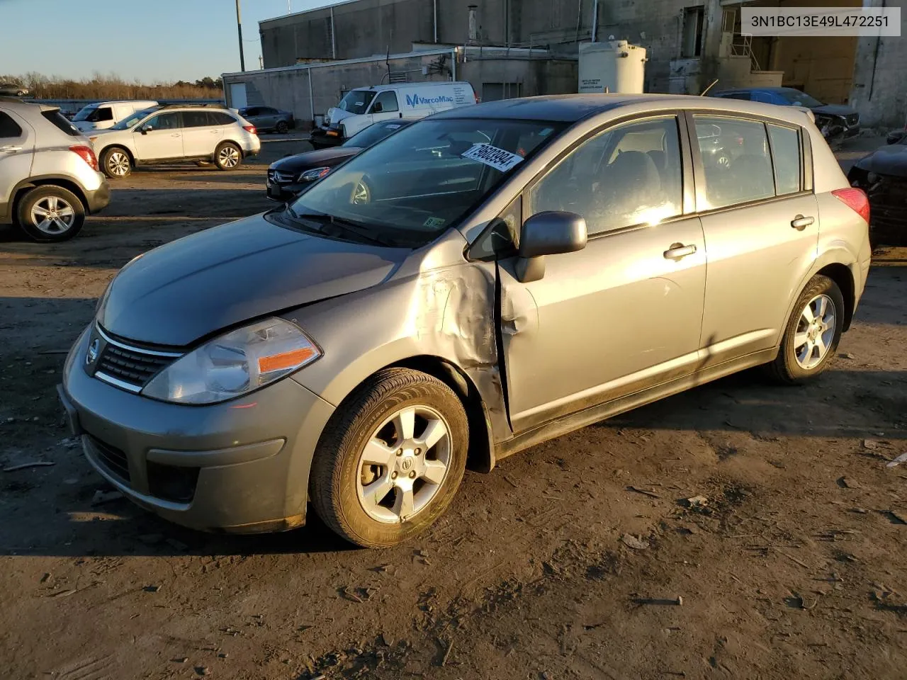 2009 Nissan Versa S VIN: 3N1BC13E49L472251 Lot: 79603994