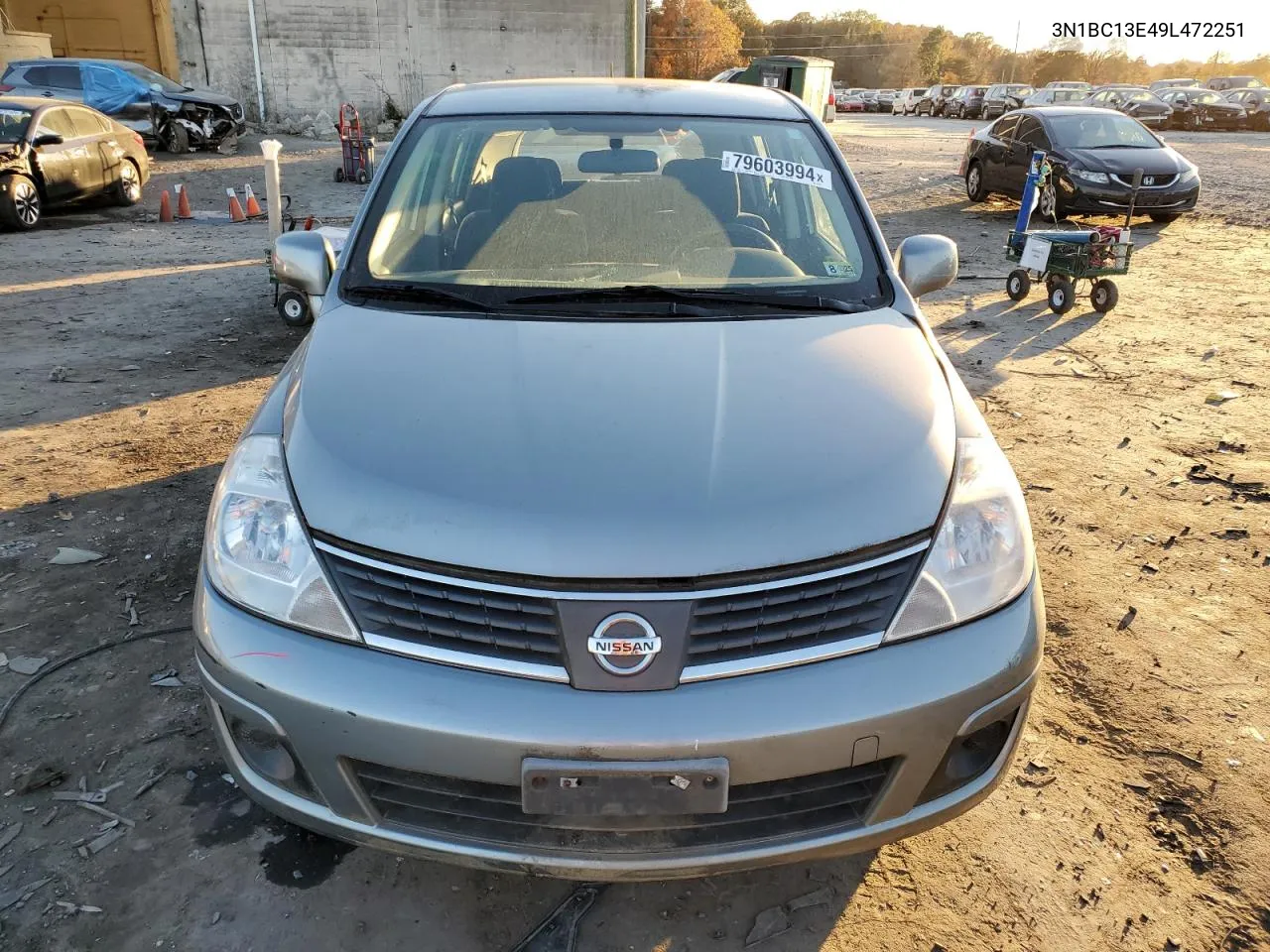 2009 Nissan Versa S VIN: 3N1BC13E49L472251 Lot: 79603994