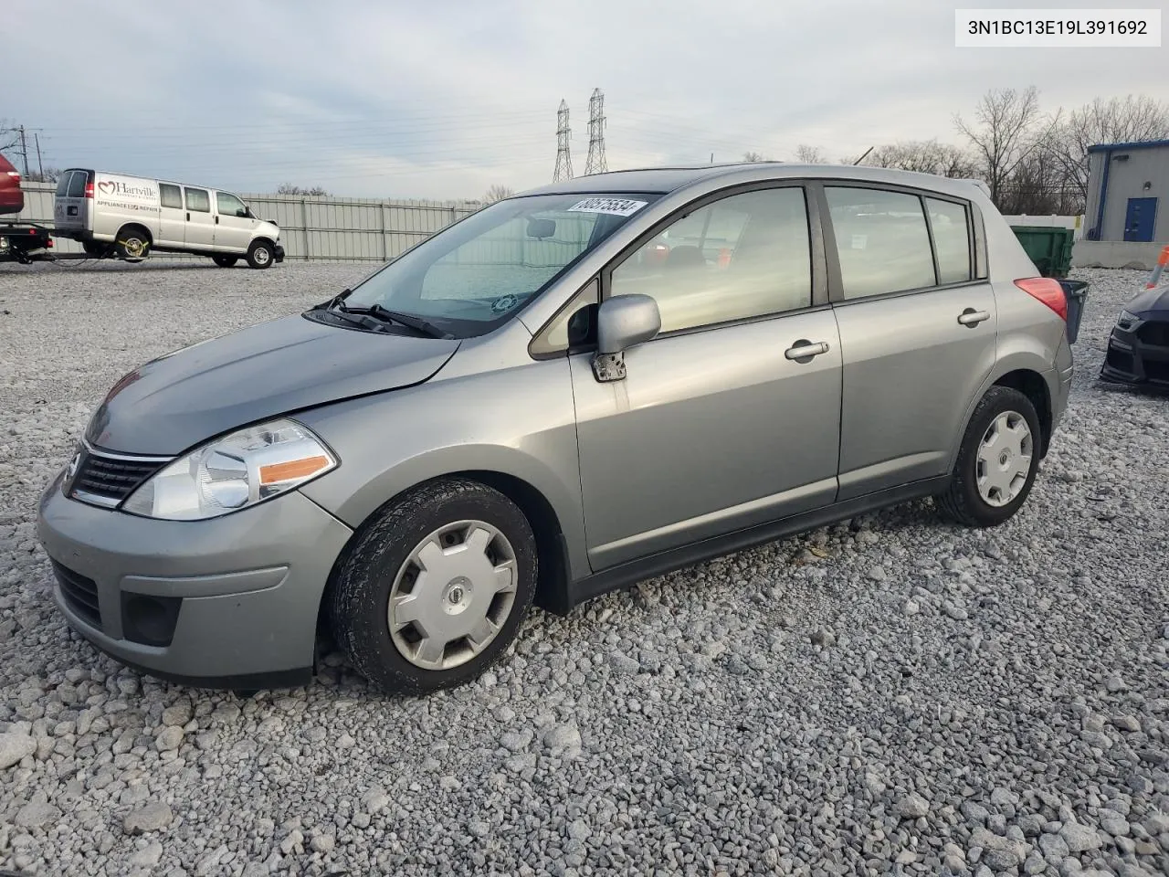 2009 Nissan Versa S VIN: 3N1BC13E19L391692 Lot: 80575534