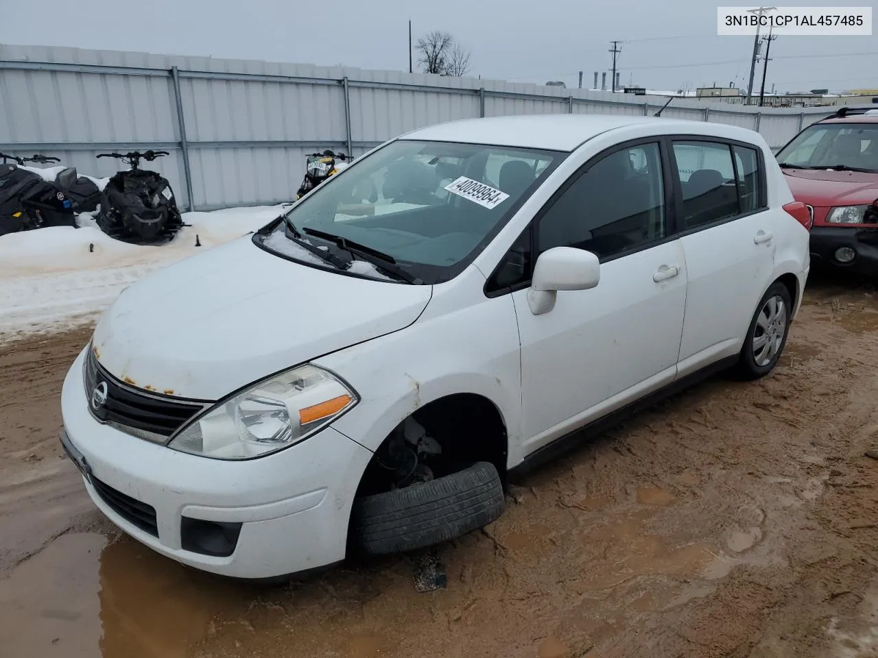 2010 Nissan Versa S VIN: 3N1BC1CP1AL457485 Lot: 40099964