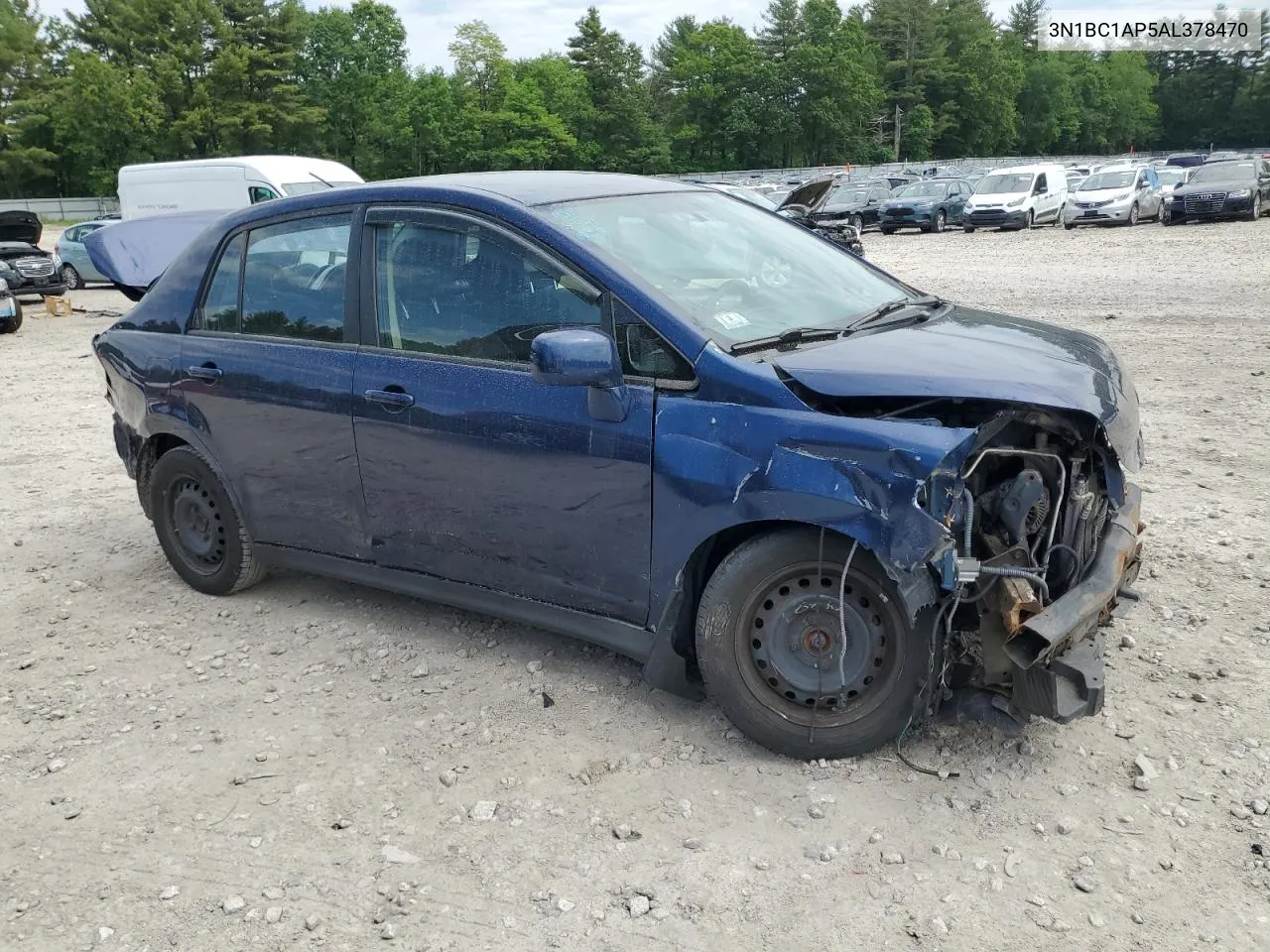 2010 Nissan Versa S VIN: 3N1BC1AP5AL378470 Lot: 57322324