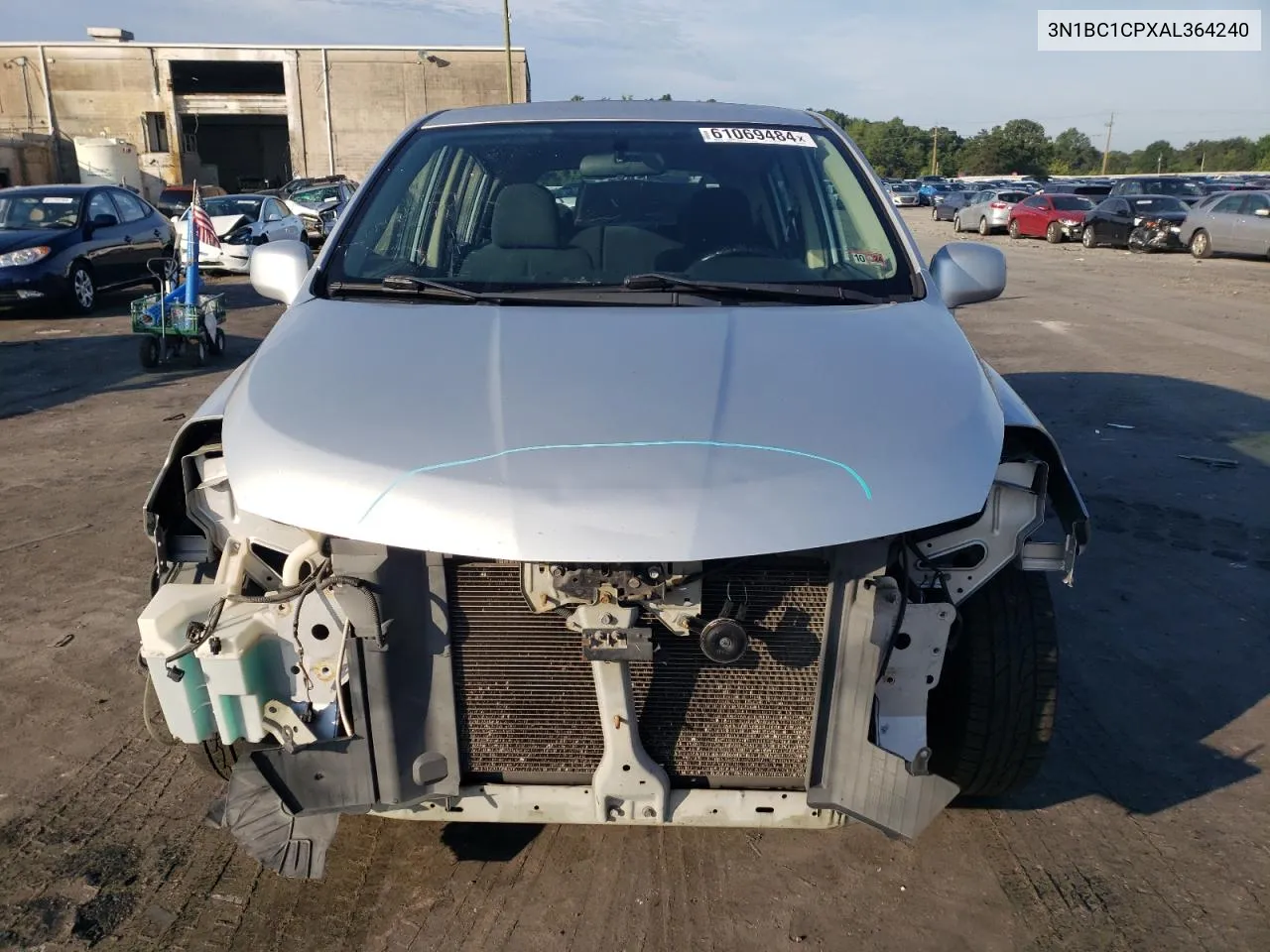 2010 Nissan Versa S VIN: 3N1BC1CPXAL364240 Lot: 61069484