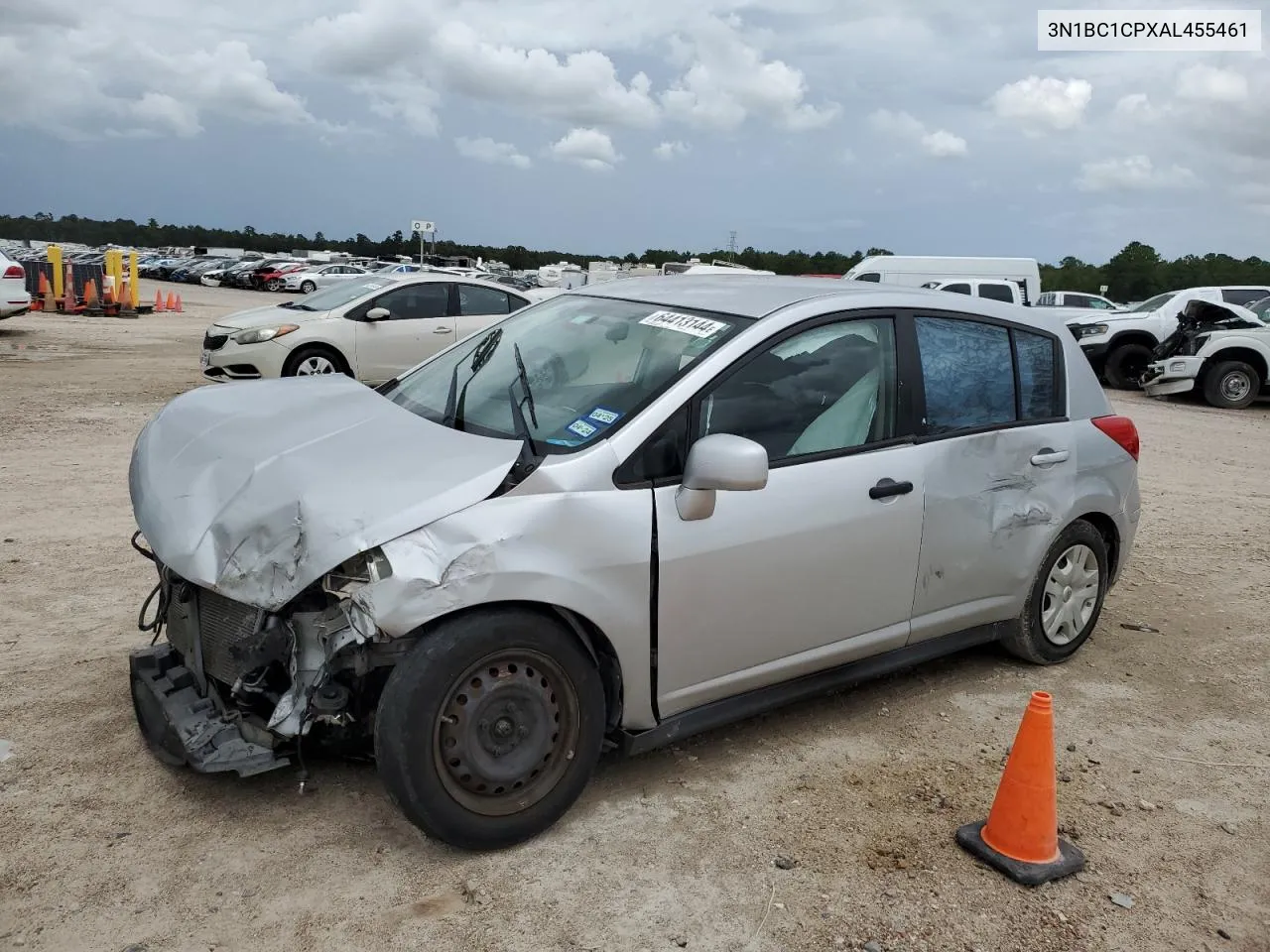 2010 Nissan Versa S VIN: 3N1BC1CPXAL455461 Lot: 64413144