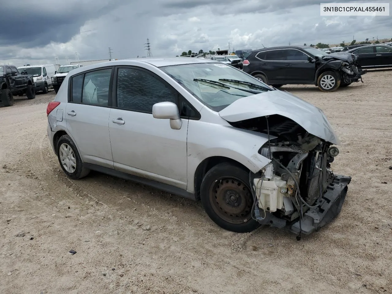 2010 Nissan Versa S VIN: 3N1BC1CPXAL455461 Lot: 64413144