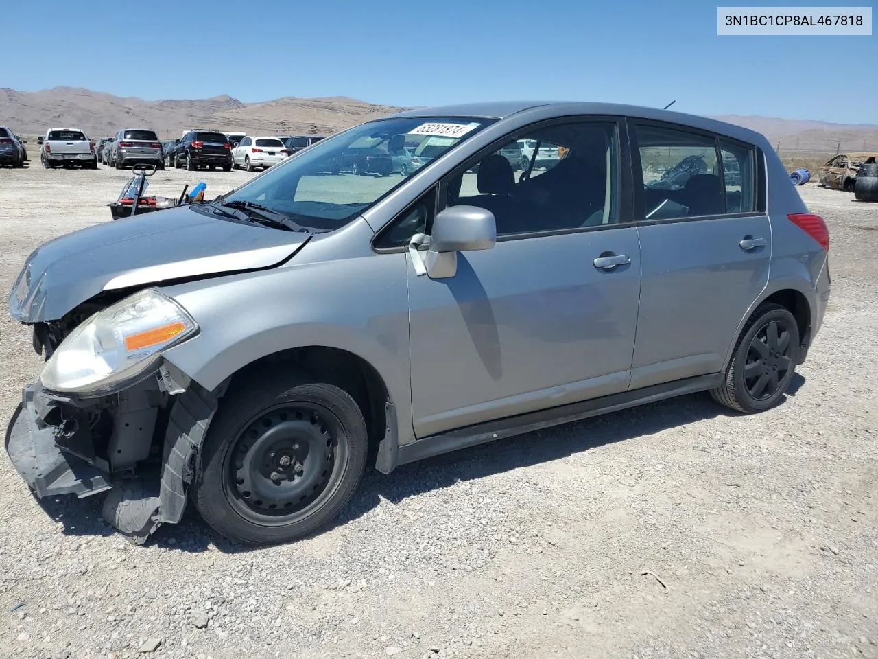 3N1BC1CP8AL467818 2010 Nissan Versa S