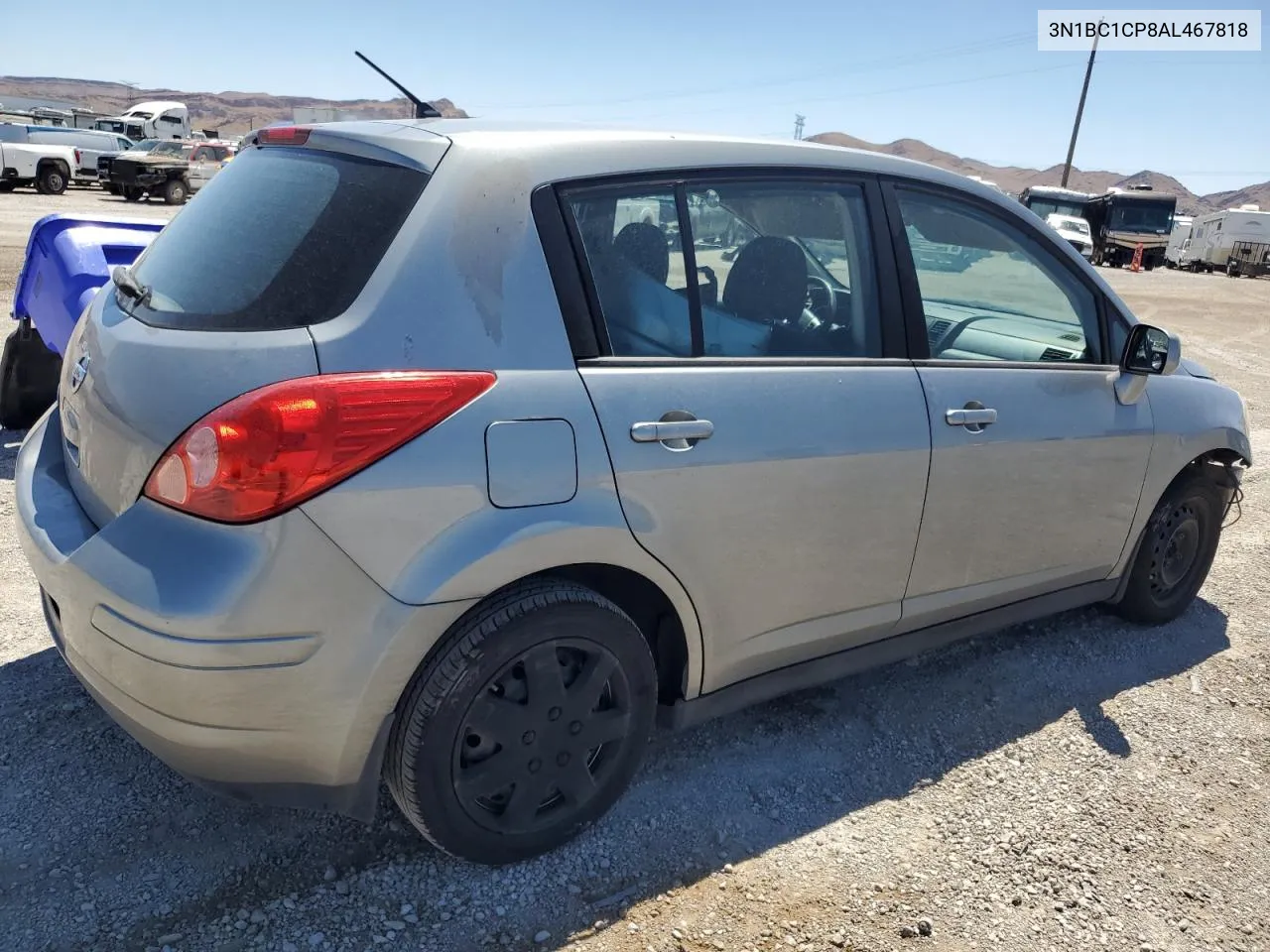 3N1BC1CP8AL467818 2010 Nissan Versa S