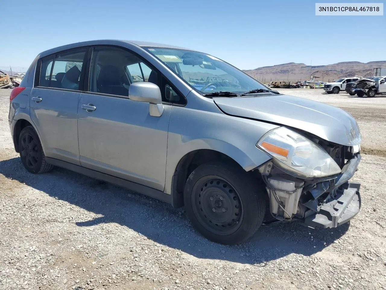 3N1BC1CP8AL467818 2010 Nissan Versa S