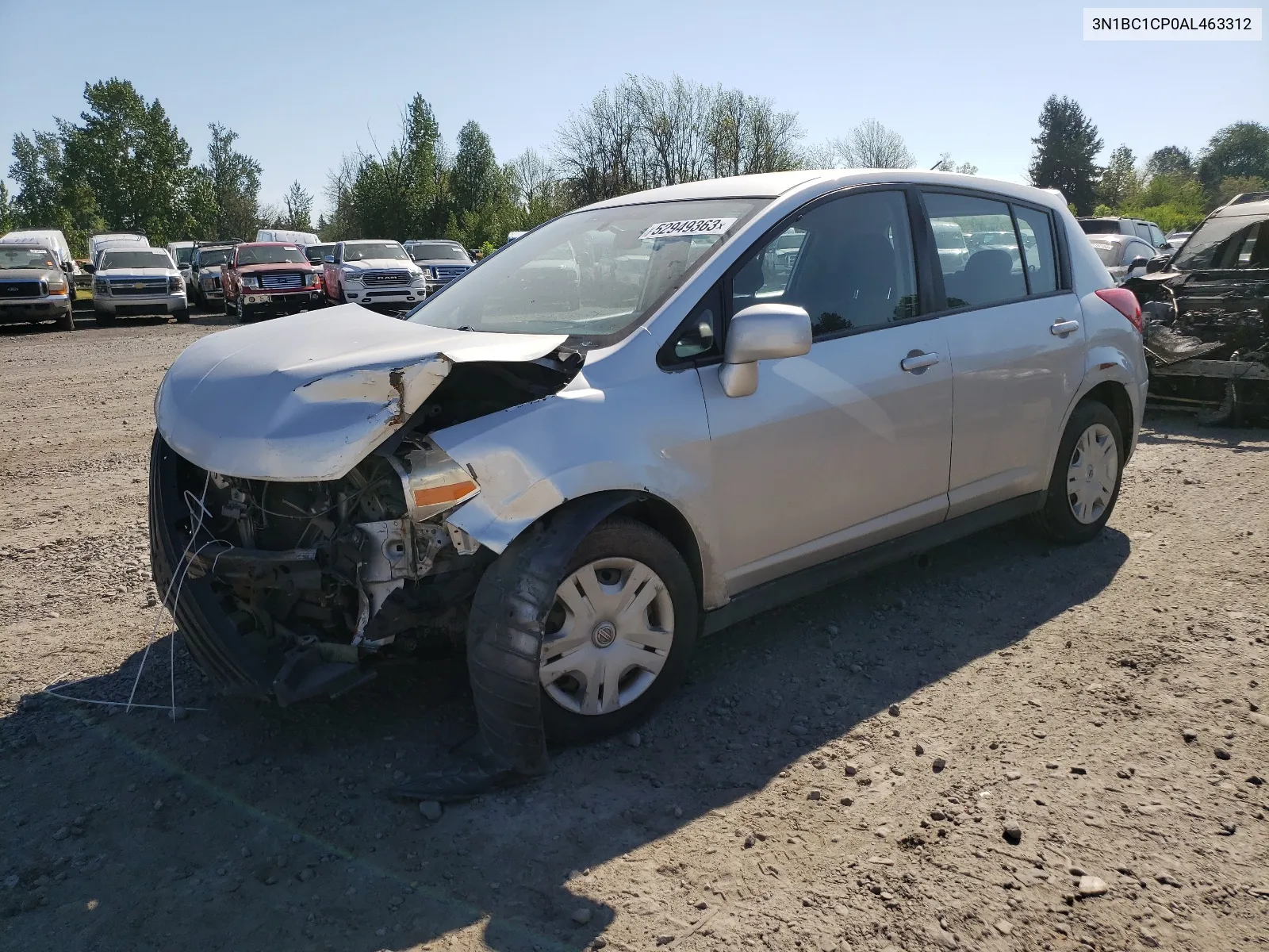 2010 Nissan Versa S VIN: 3N1BC1CP0AL463312 Lot: 67164164