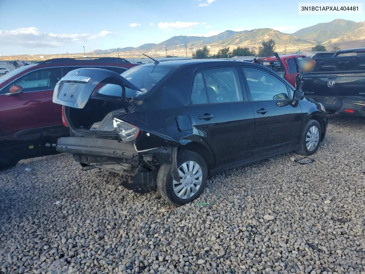 2010 Nissan Versa S VIN: 3N1BC1APXAL404481 Lot: 68560644