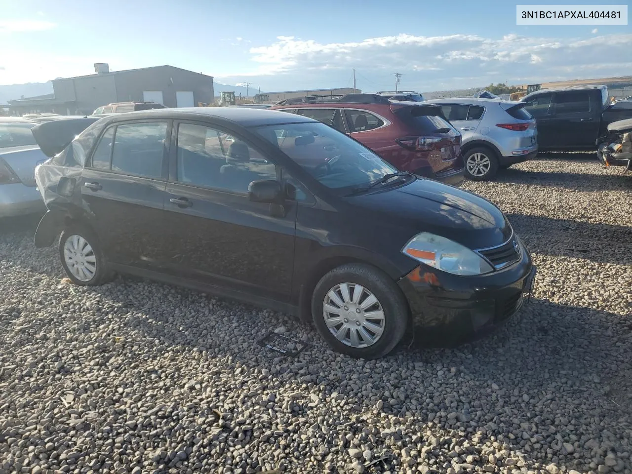 2010 Nissan Versa S VIN: 3N1BC1APXAL404481 Lot: 68560644