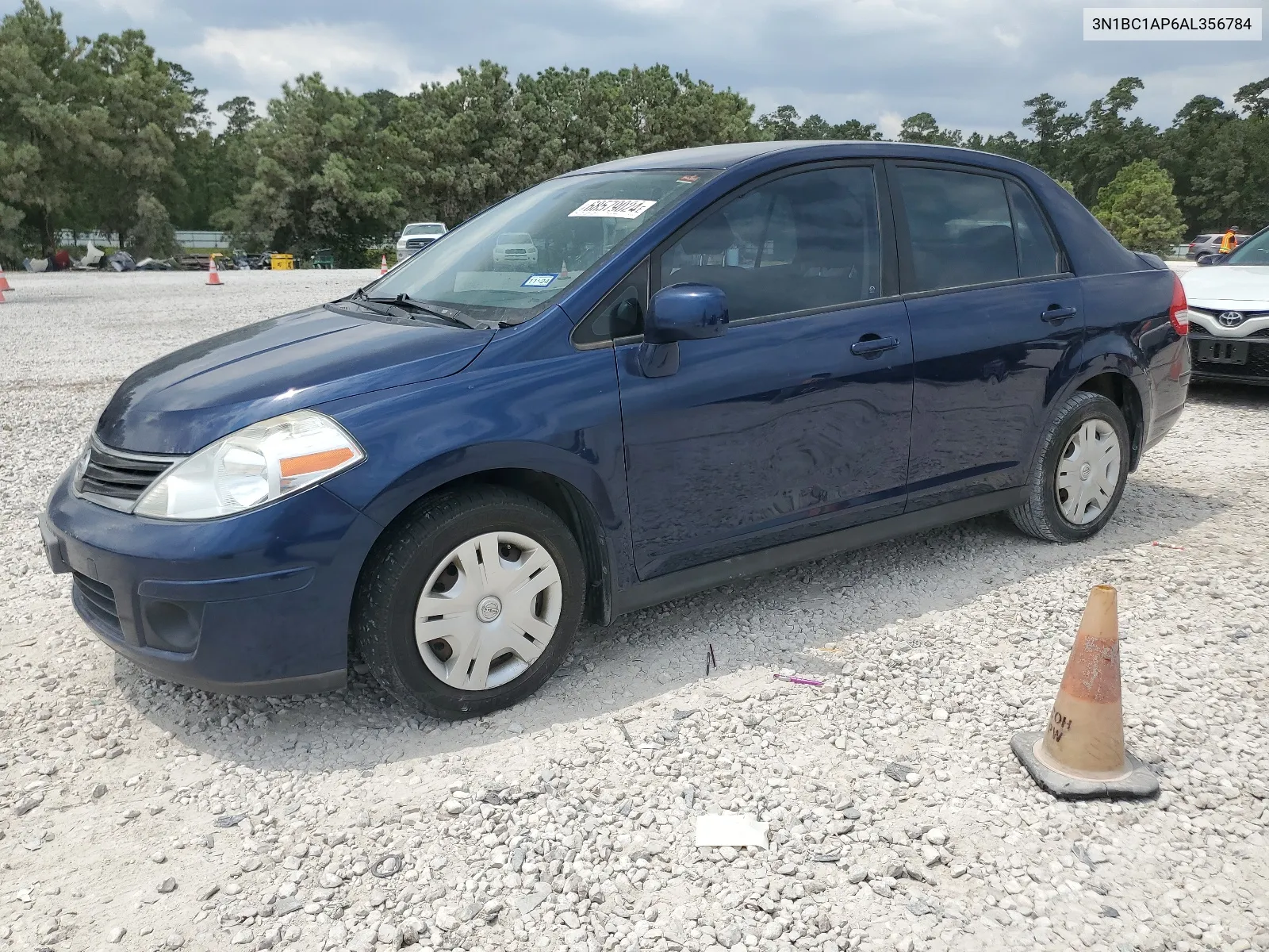 2010 Nissan Versa S VIN: 3N1BC1AP6AL356784 Lot: 68579024