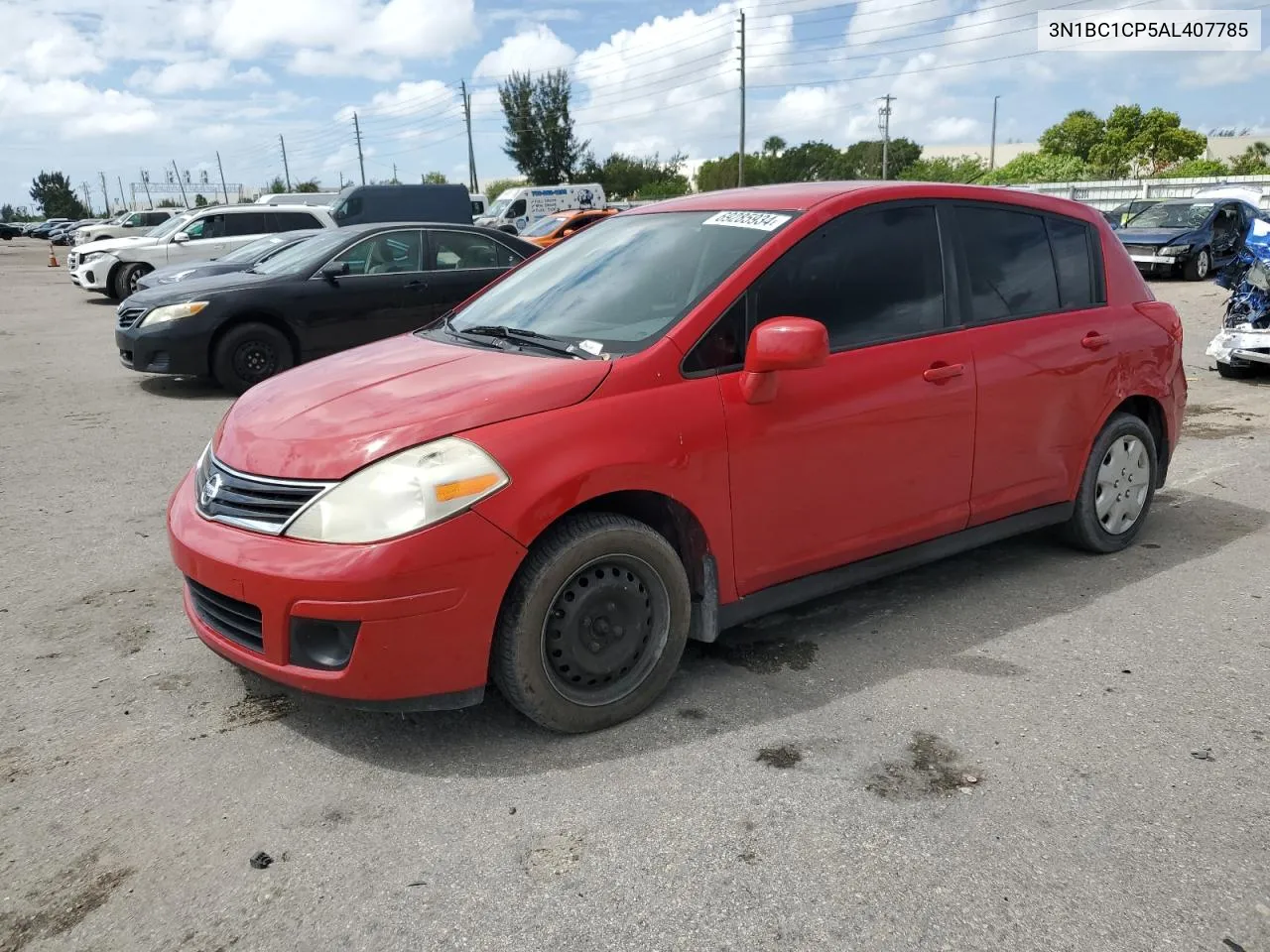 2010 Nissan Versa S VIN: 3N1BC1CP5AL407785 Lot: 69285934