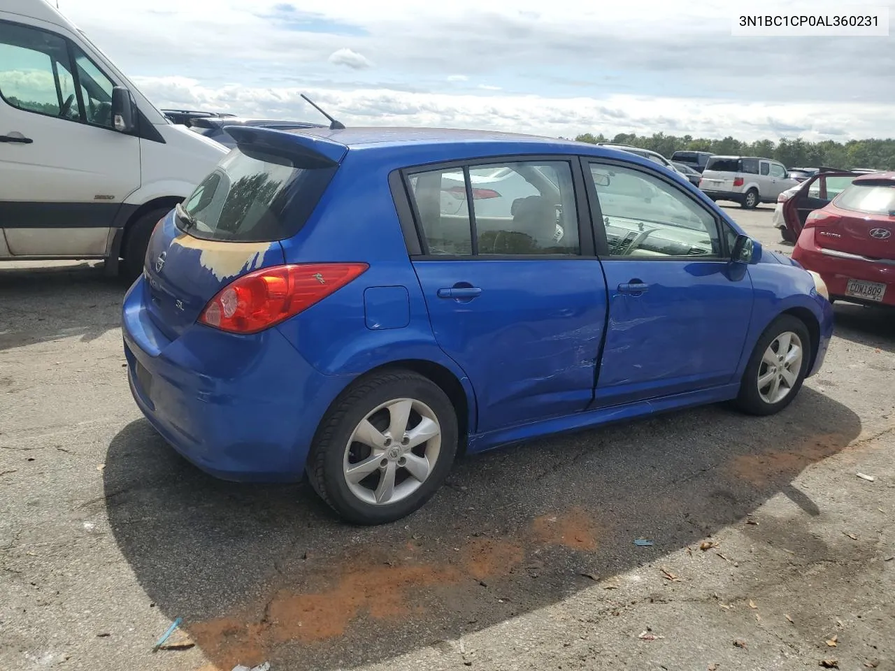 2010 Nissan Versa S VIN: 3N1BC1CP0AL360231 Lot: 69935854