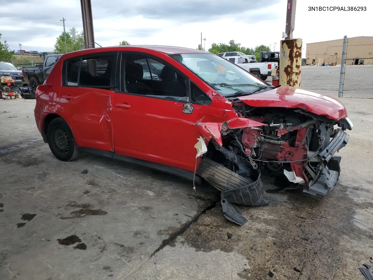 2010 Nissan Versa S VIN: 3N1BC1CP9AL386293 Lot: 70091144