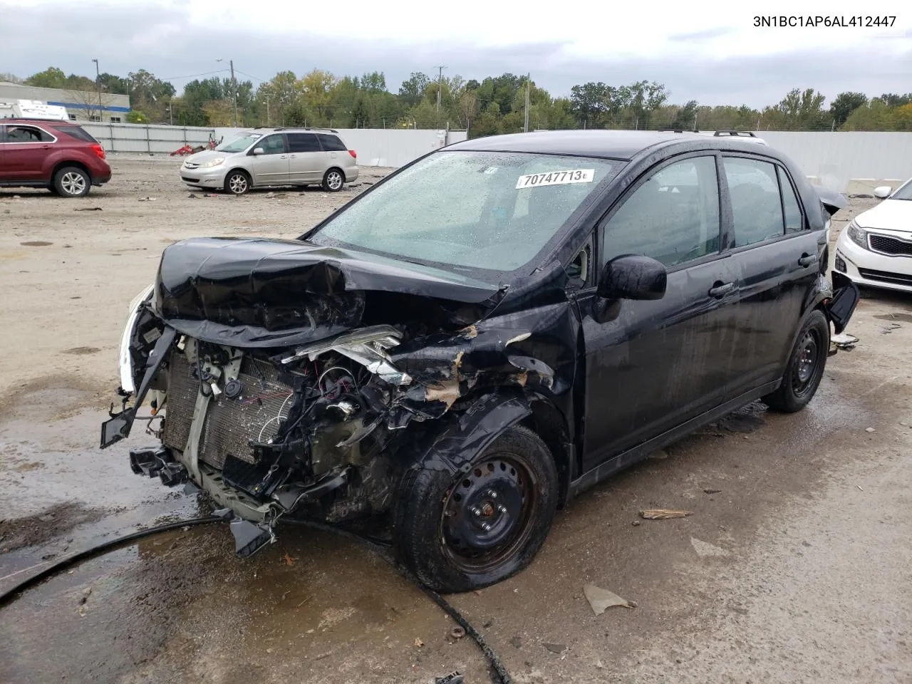 2010 Nissan Versa S VIN: 3N1BC1AP6AL412447 Lot: 70747713