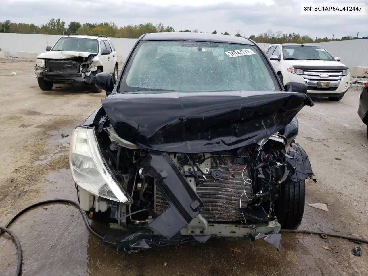 2010 Nissan Versa S VIN: 3N1BC1AP6AL412447 Lot: 70747713