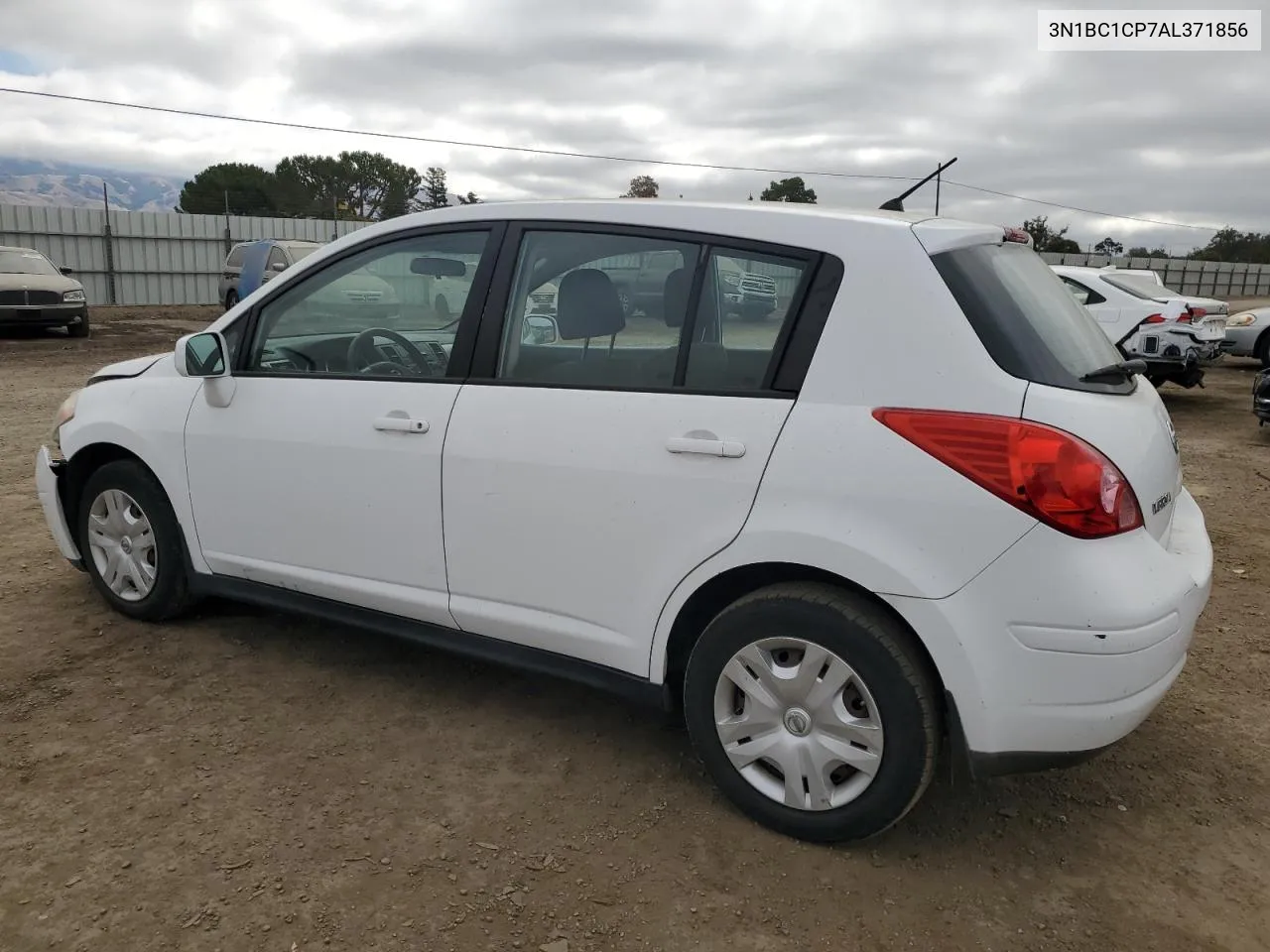 2010 Nissan Versa S VIN: 3N1BC1CP7AL371856 Lot: 72475484