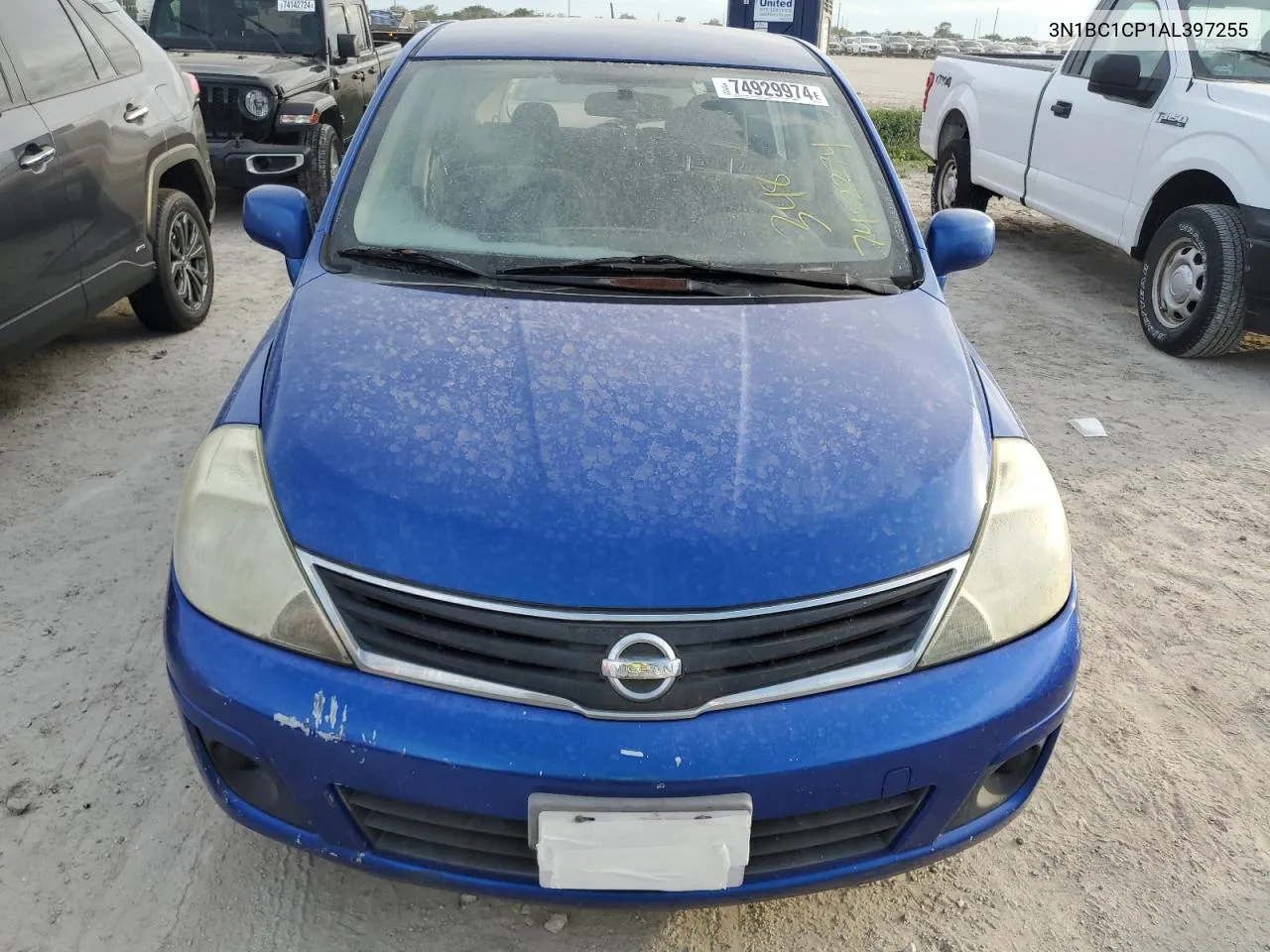 2010 Nissan Versa S VIN: 3N1BC1CP1AL397255 Lot: 74929974