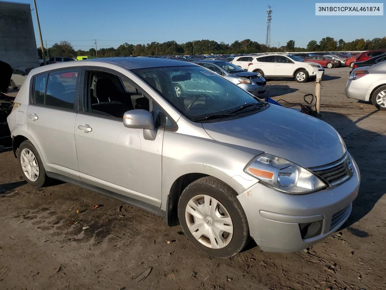 2010 Nissan Versa S VIN: 3N1BC1CPXAL461874 Lot: 75155244