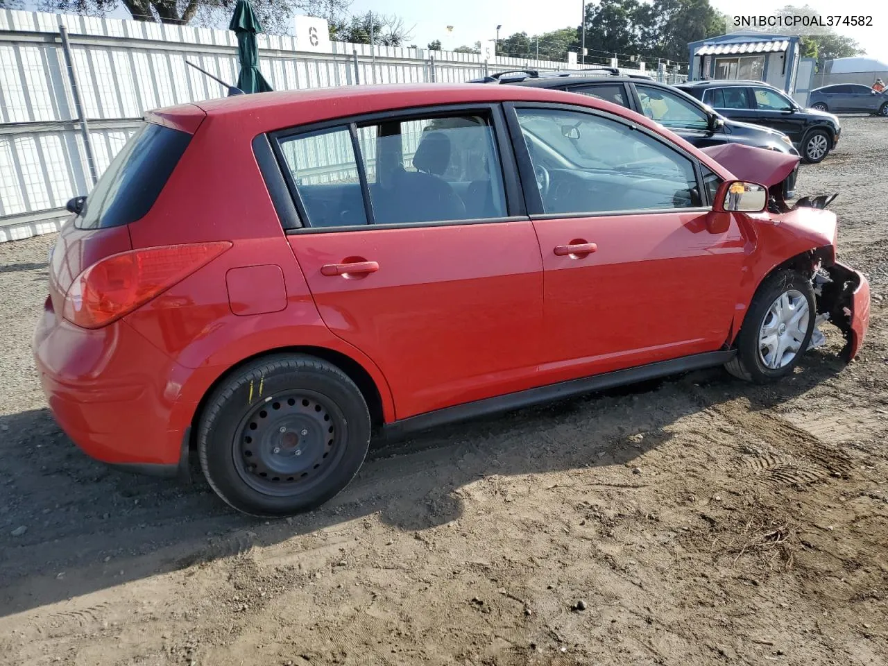 2010 Nissan Versa S VIN: 3N1BC1CP0AL374582 Lot: 75306414