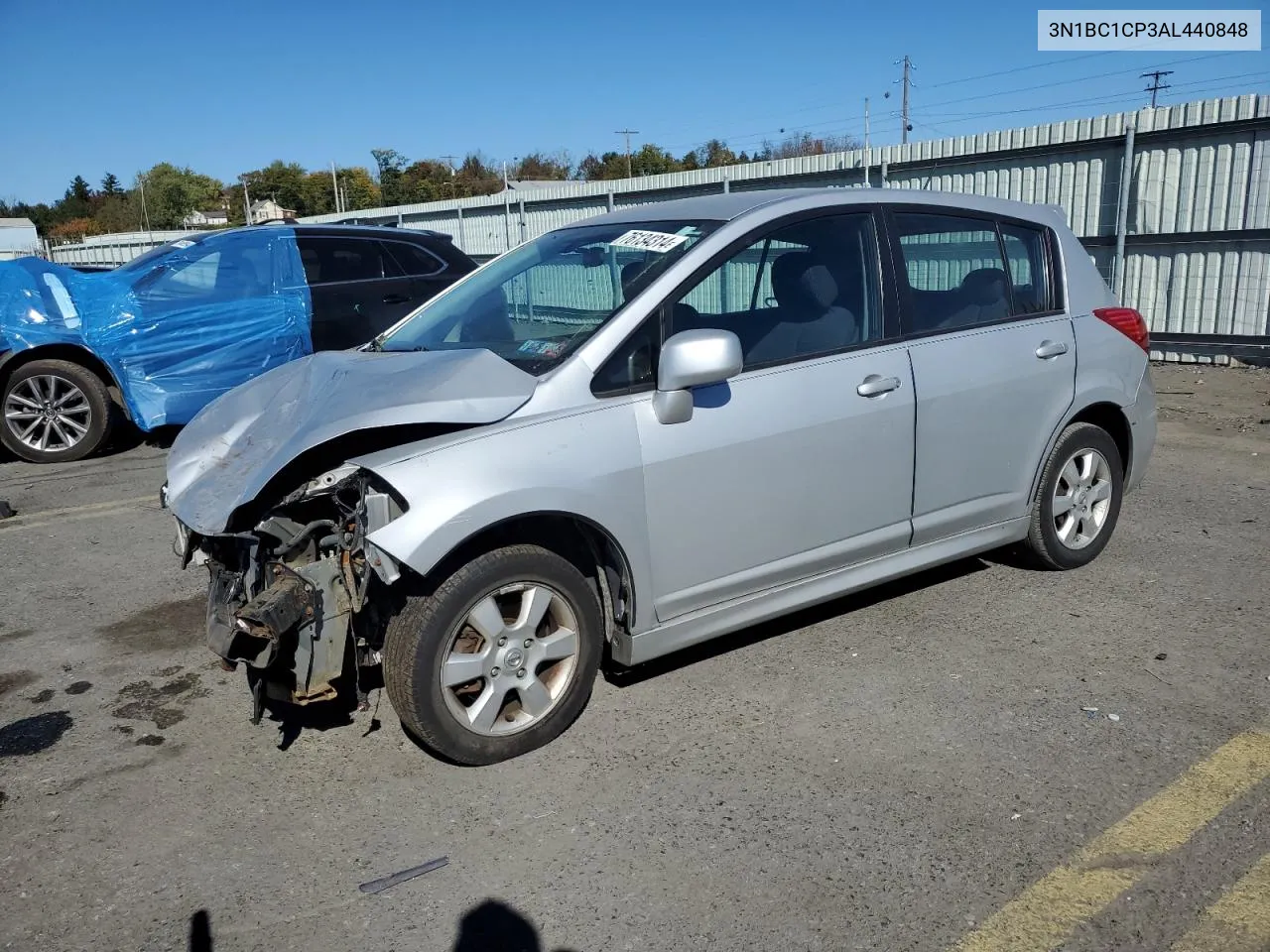 2010 Nissan Versa S VIN: 3N1BC1CP3AL440848 Lot: 76134314