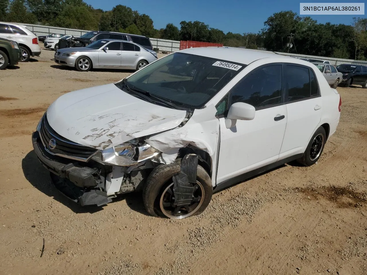 2010 Nissan Versa S VIN: 3N1BC1AP6AL380261 Lot: 76495314