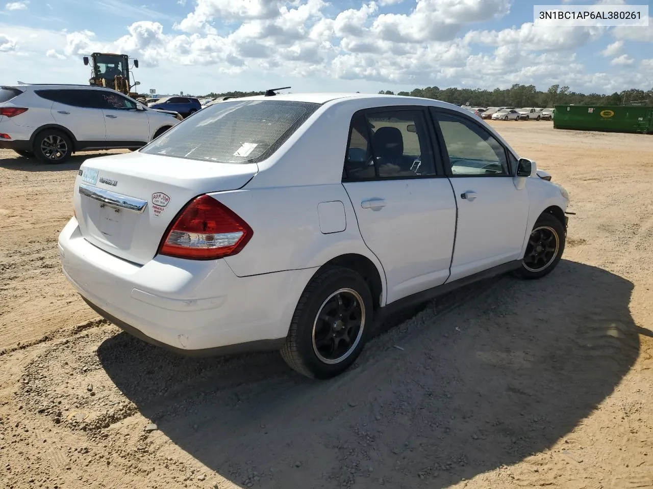 2010 Nissan Versa S VIN: 3N1BC1AP6AL380261 Lot: 76495314