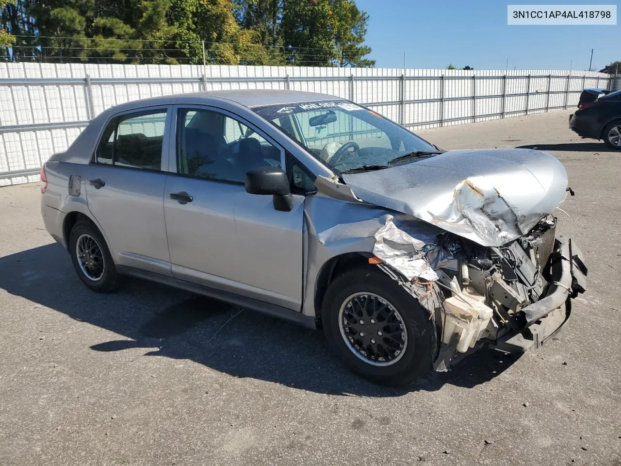 2010 Nissan Versa S VIN: 3N1CC1AP4AL418798 Lot: 76718264